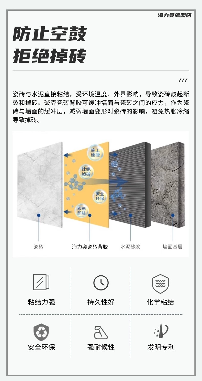 金剛砂A100膏狀瓷磚背膠